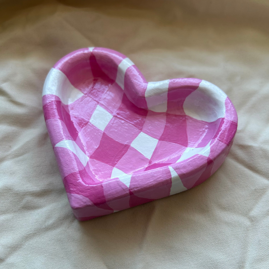 Gingham Heart | Trinket Dish