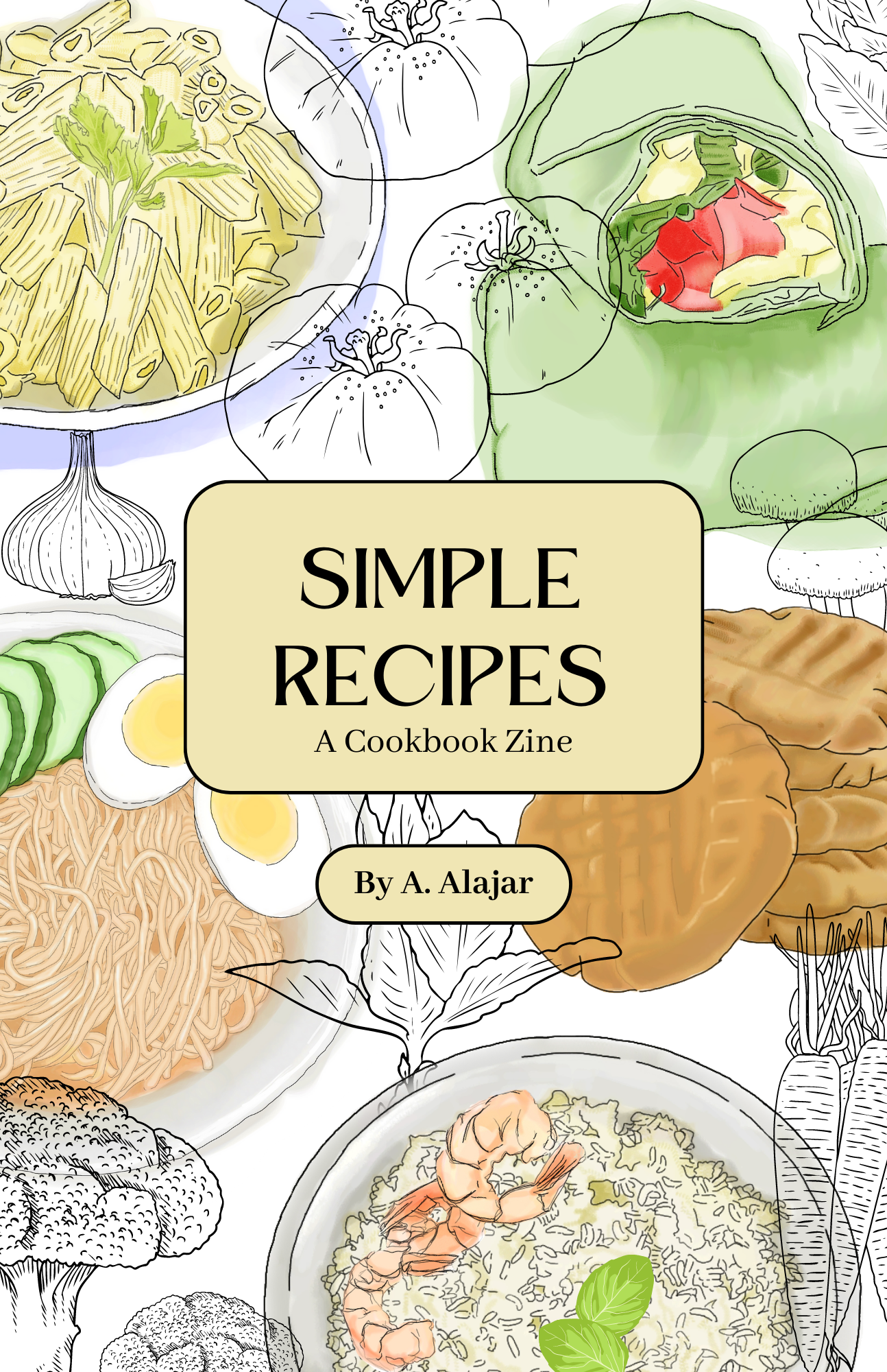 Book Clipart-open recipe book with cooking supplies clipart