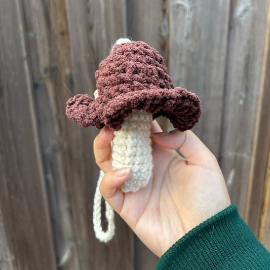 Crochet Mushroom Pouch