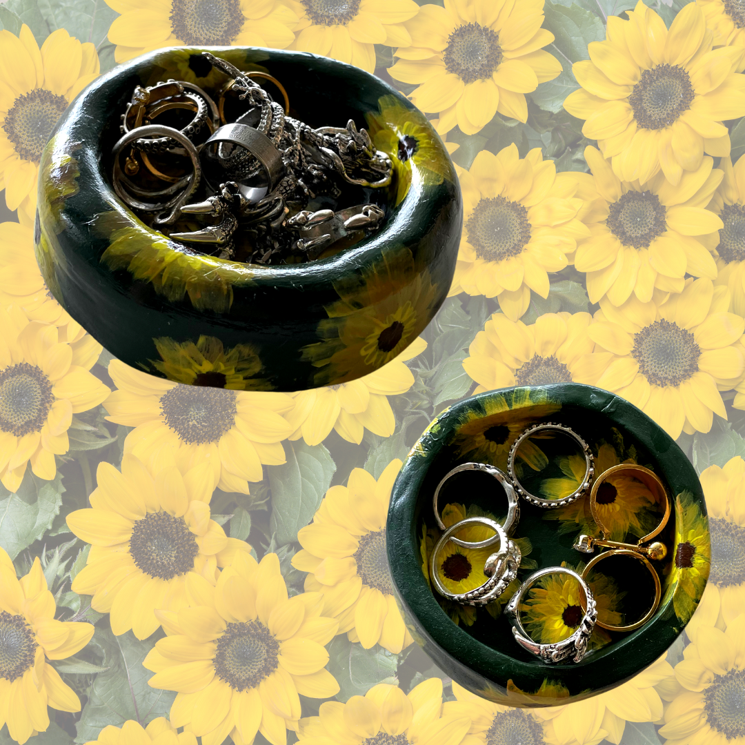 Sunflowers in the Garden | Trinket Dish