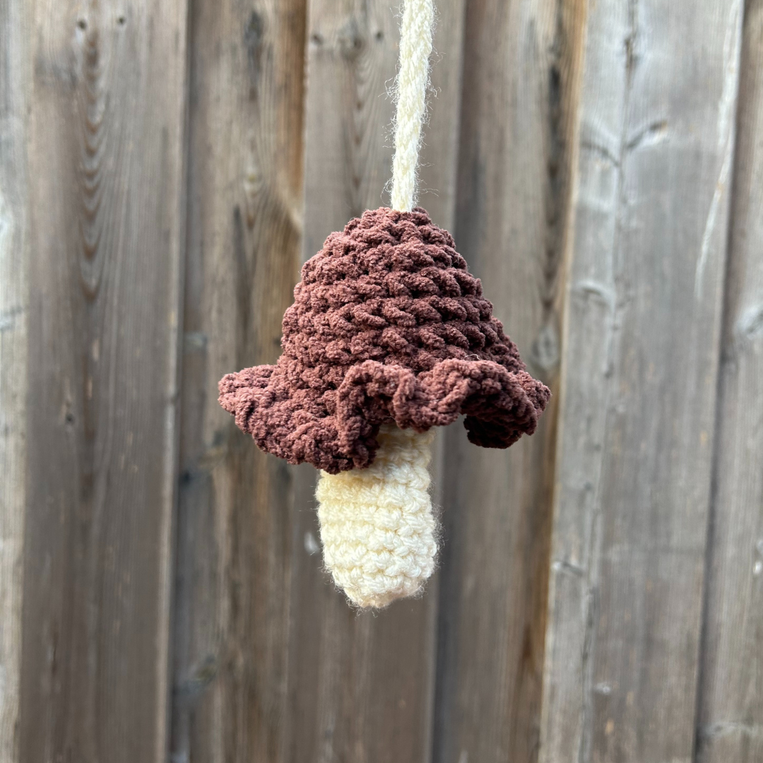 Crochet Mushroom Pouch