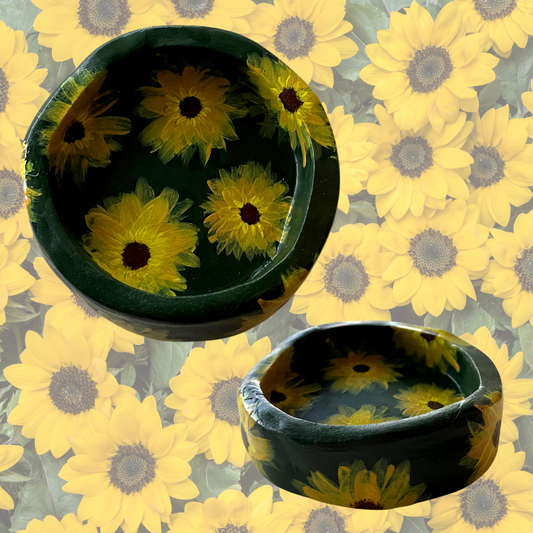 Sunflowers in the Garden | Trinket Dish